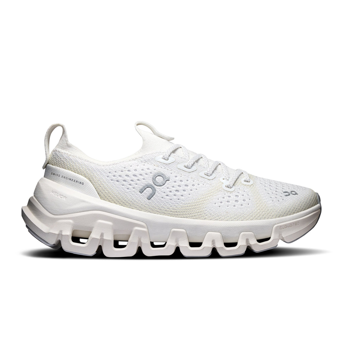 On Cloud X Tempo women's training shoe in Ivory/Ice, side view