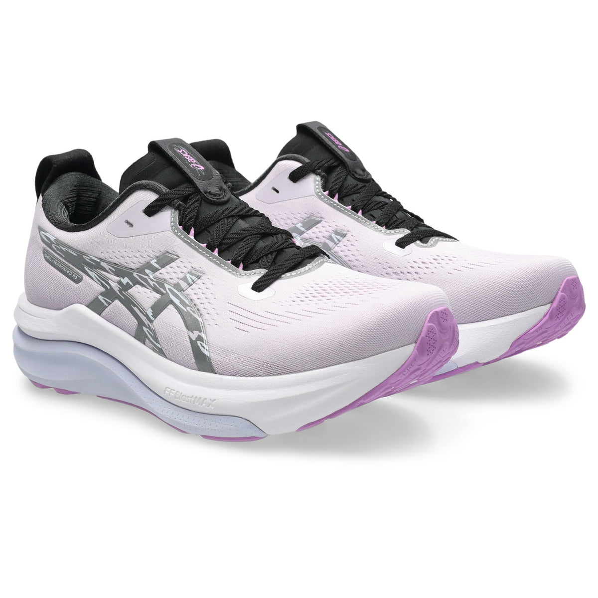 Asics Gel-Kayano 33 LITE-SHOW (W) in Lite Show/Lavender Glow, pair from the front