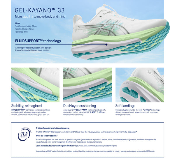 Asics Gel-Kayano 33 LITE-SHOW (M) | The Sports Concept Store