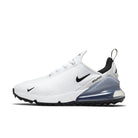 Nike Air Max 270 G golf shoe in White/Pure Platinum/Black, side view
