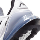 Nike Air Max 270 G golf shoe in White/Pure Platinum/Black, close-up of the heel Max Air unit