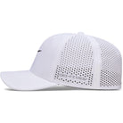 Nike Dri-FIT Advantage golf cap in White/Anthracite, side view