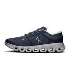On Cloud X 5 men's training shoe in Navy/Glacier, inside view